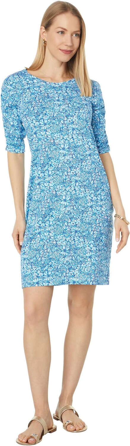 

Платье Белден Lilly Pulitzer, цвет Cumulus Blue Blooming Together