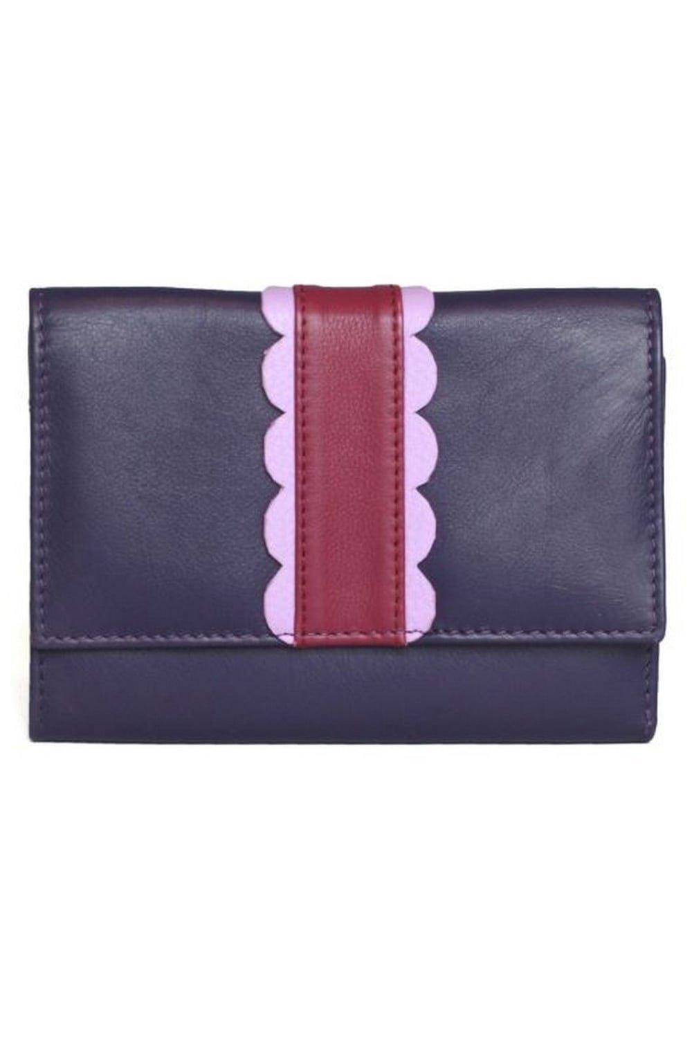 Кошелек Melanie с зубчатой ​​панелью Eastern Counties Leather, фиолетовый кошелек для монет бетси eastern counties leather красный