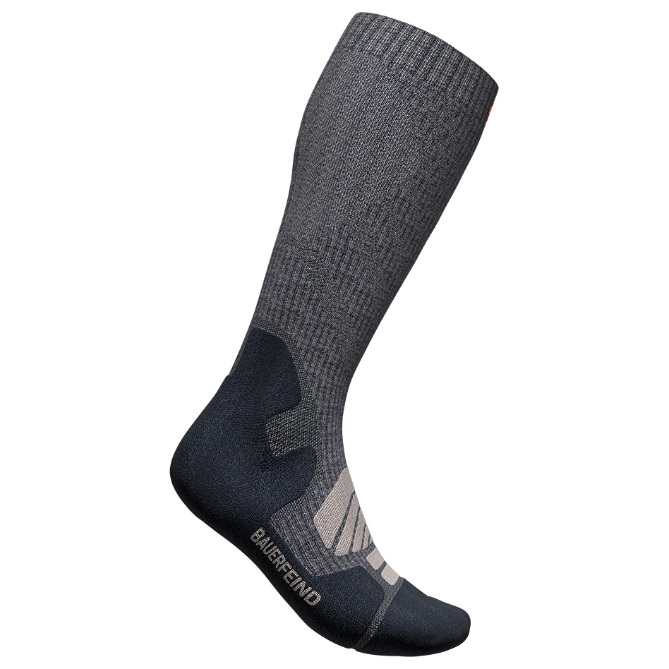 Компрессионные носки Bauerfeind Sports Outdoor Merino Compression Socks, цвет Lava Grey