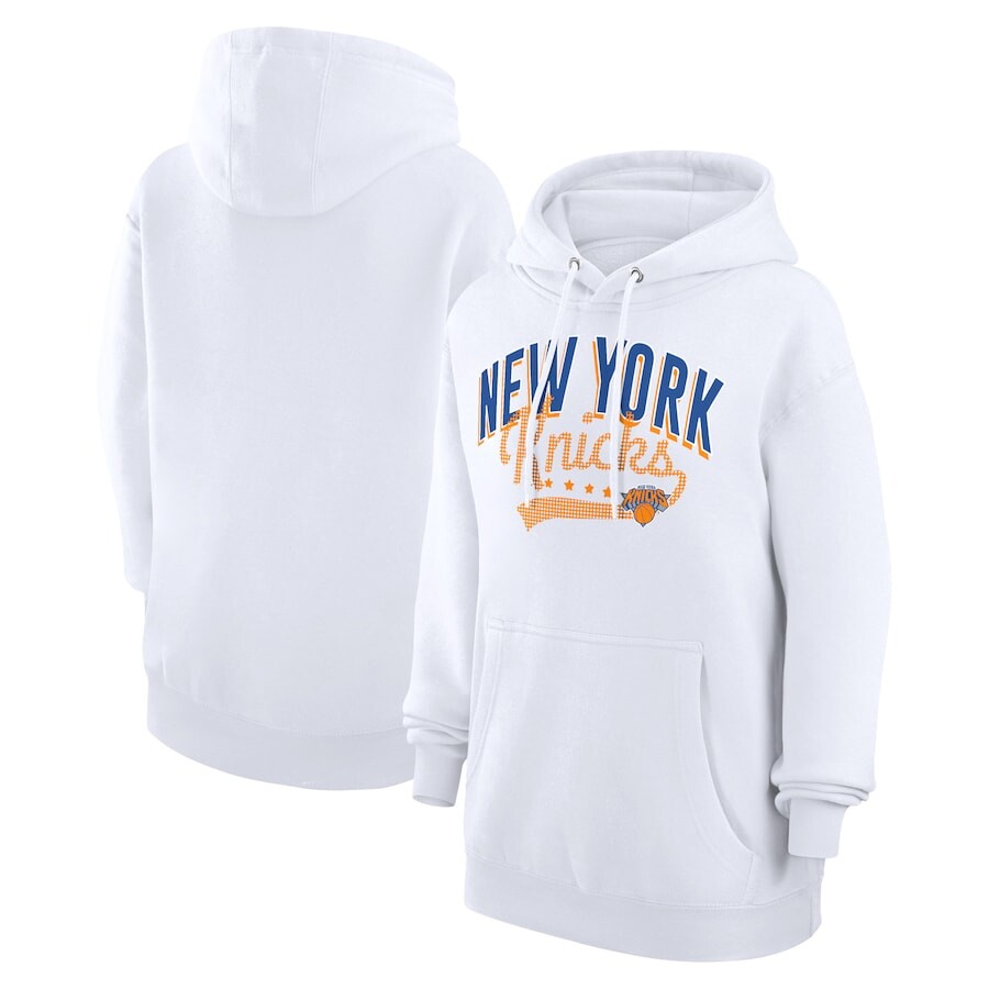 

Пуловер с капюшоном G-III 4Her by Carl Banks New York Knicks, белый