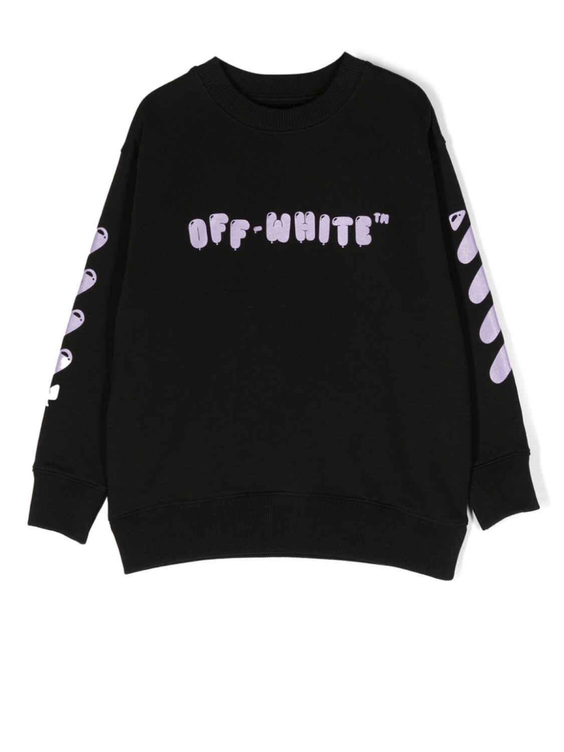 

Толстовка с полосками Diag Off-White Kids, черный