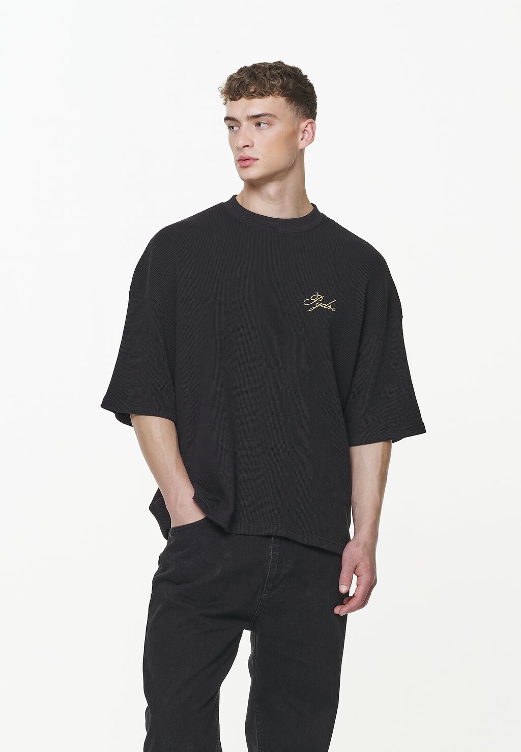 

Футболка с принтом QUAT WAFFLE BOXY Pegador, цвет washed onyx black