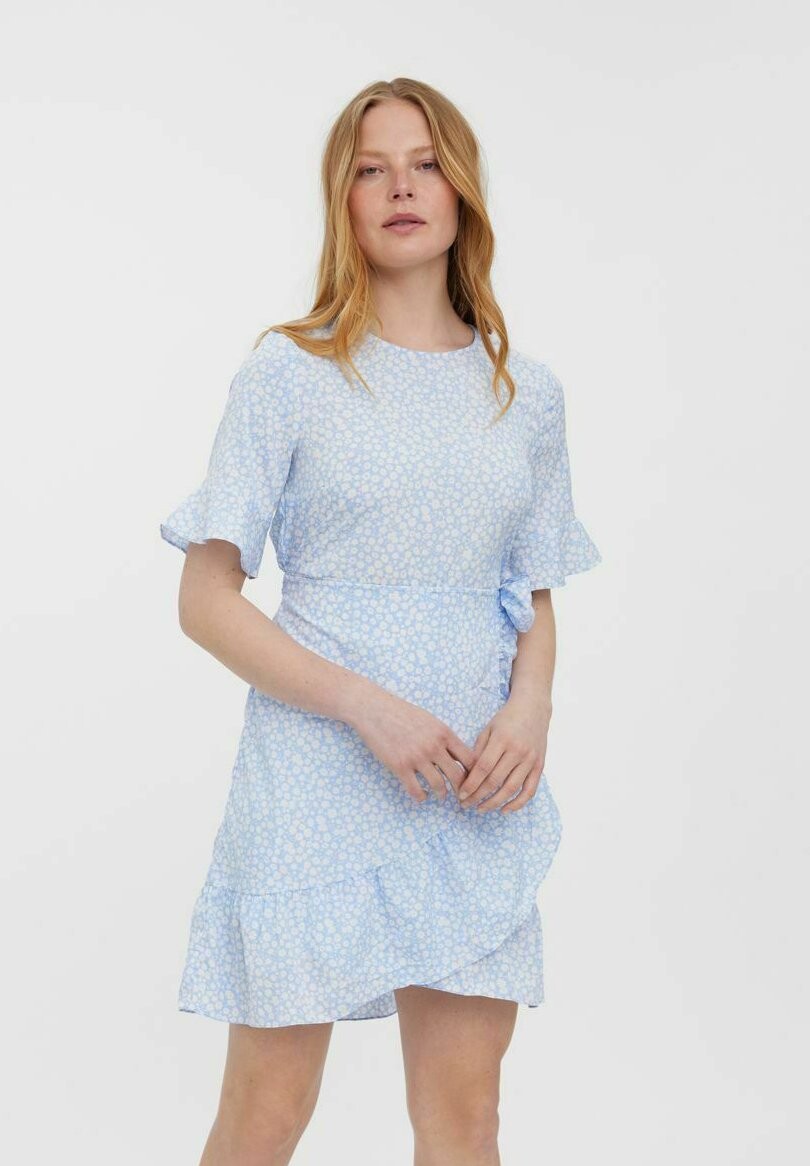 

Повседневное платье RUNDHALS Vero Moda, цвет blue bell