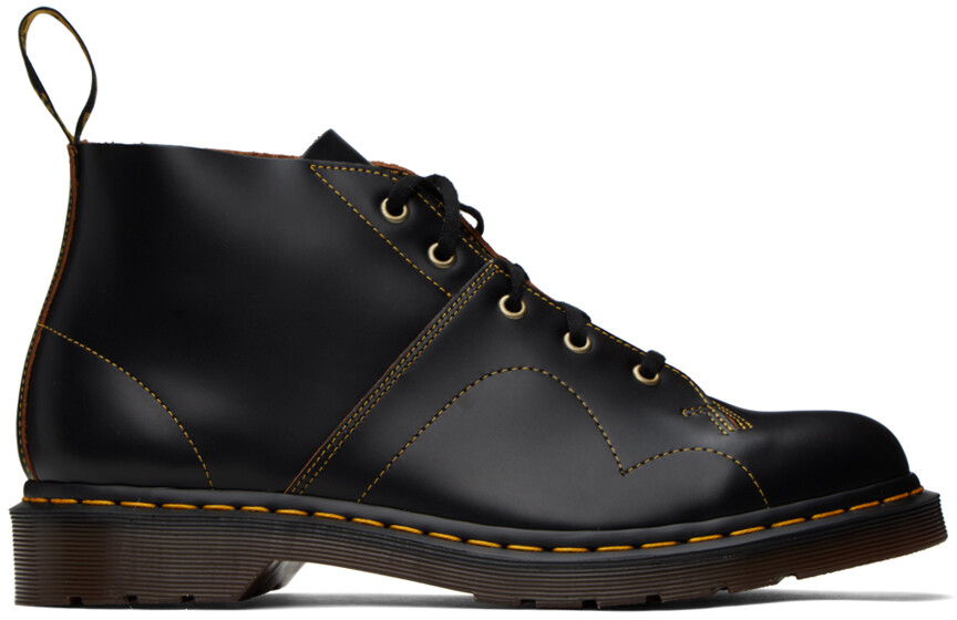 

Черные церковные ботинки Dr. Martens