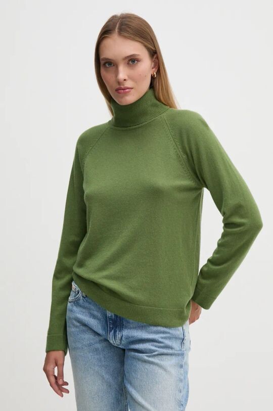 

Свитер из смесовой шерсти United Colors of Benetton, зеленый