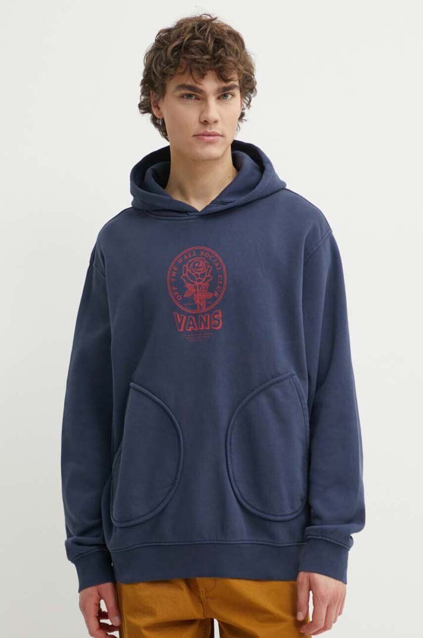 

Толстовка Vans из хлопка, темно-синий