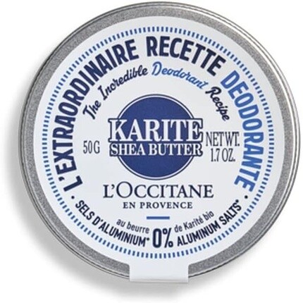 

Невероятный рецепт дезодоранта с маслом ши, 1,7 унции. L'Occitane
