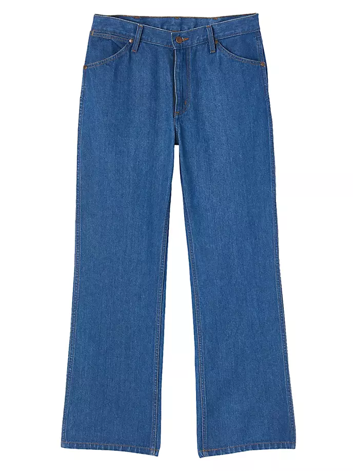 

Джинсы Sandro x Wrangler с потертостями Sandro, цвет raw denim