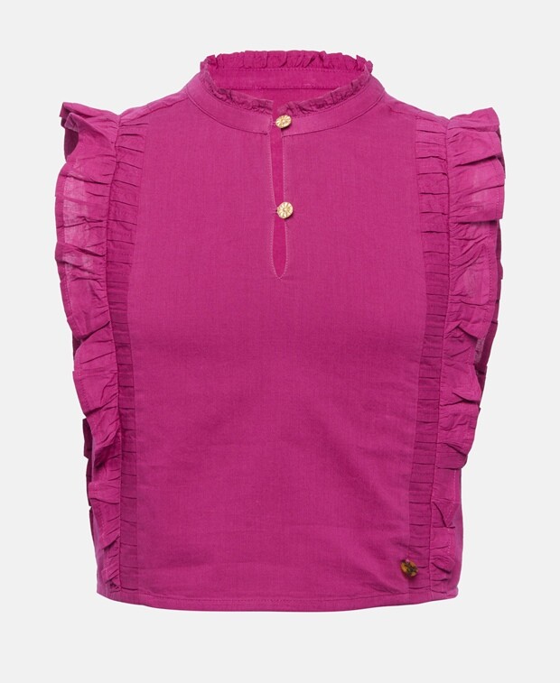 

Блузка-рубашка органик Scotch & Soda, розовый
