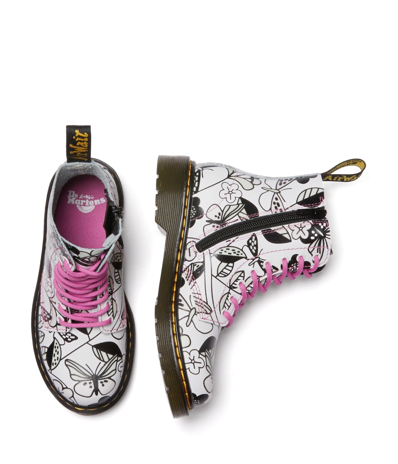 

Ботинки Dr. Martens Kid's Collection 1460 Pascal (Little Kid/Big Kid), белый