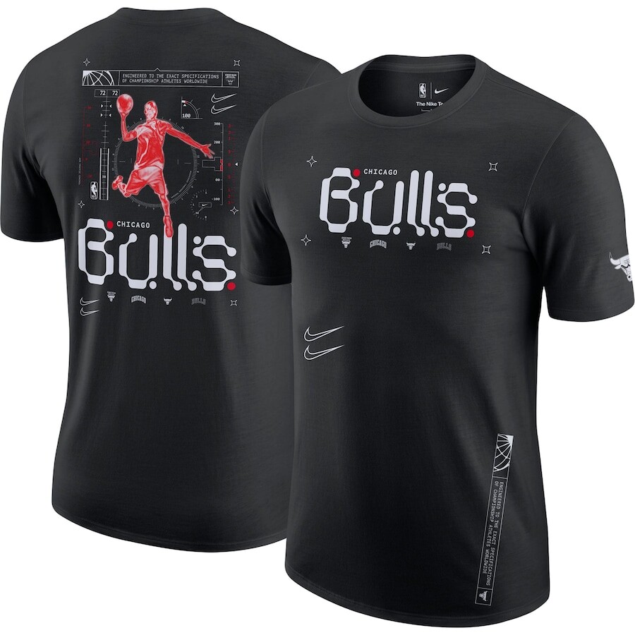

Футболка с коротким рукавом Nike Chicago Bulls, черный