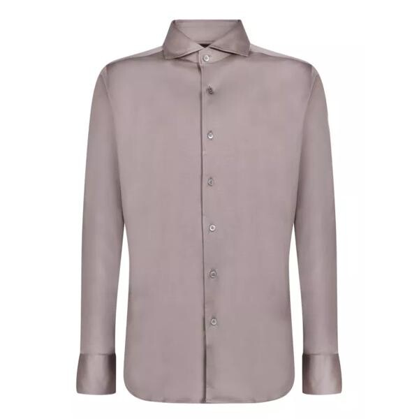

Футболка classic longsleeve shirt Canali, серый