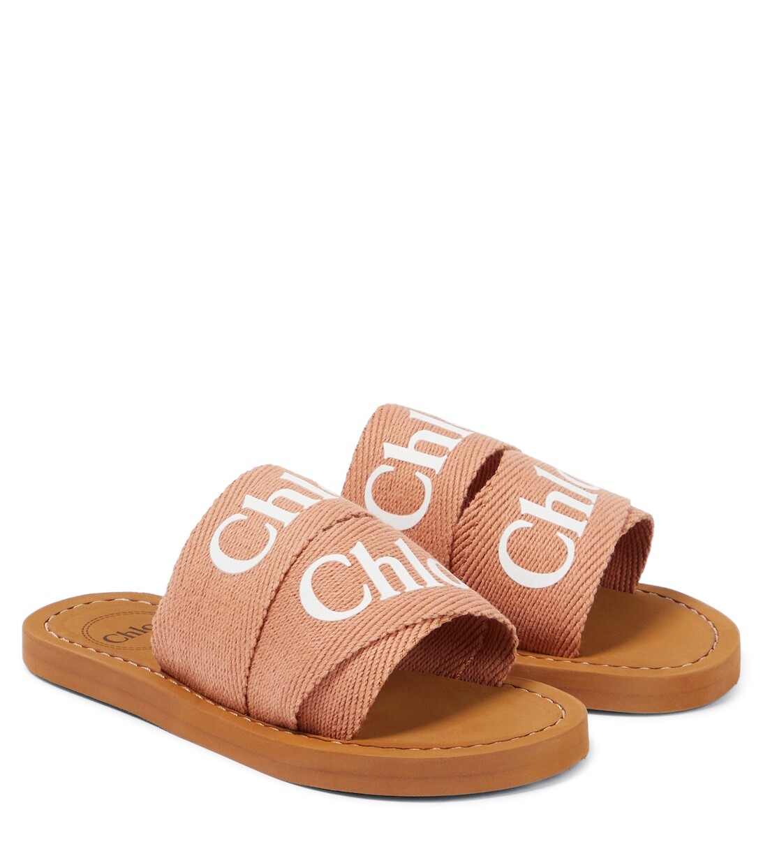 

Шлепанцы Woody Chloé, коричневый