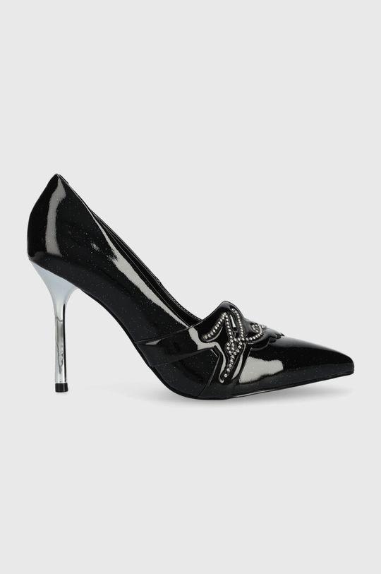 САРАБАНДА кожаные туфли на каблуке Karl Lagerfeld, черный максим исаев сарабанда