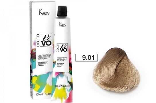 Краска для волос Kezy Color Vivo 100 мл 9.01 натуральный пепельный очень светлый блондин