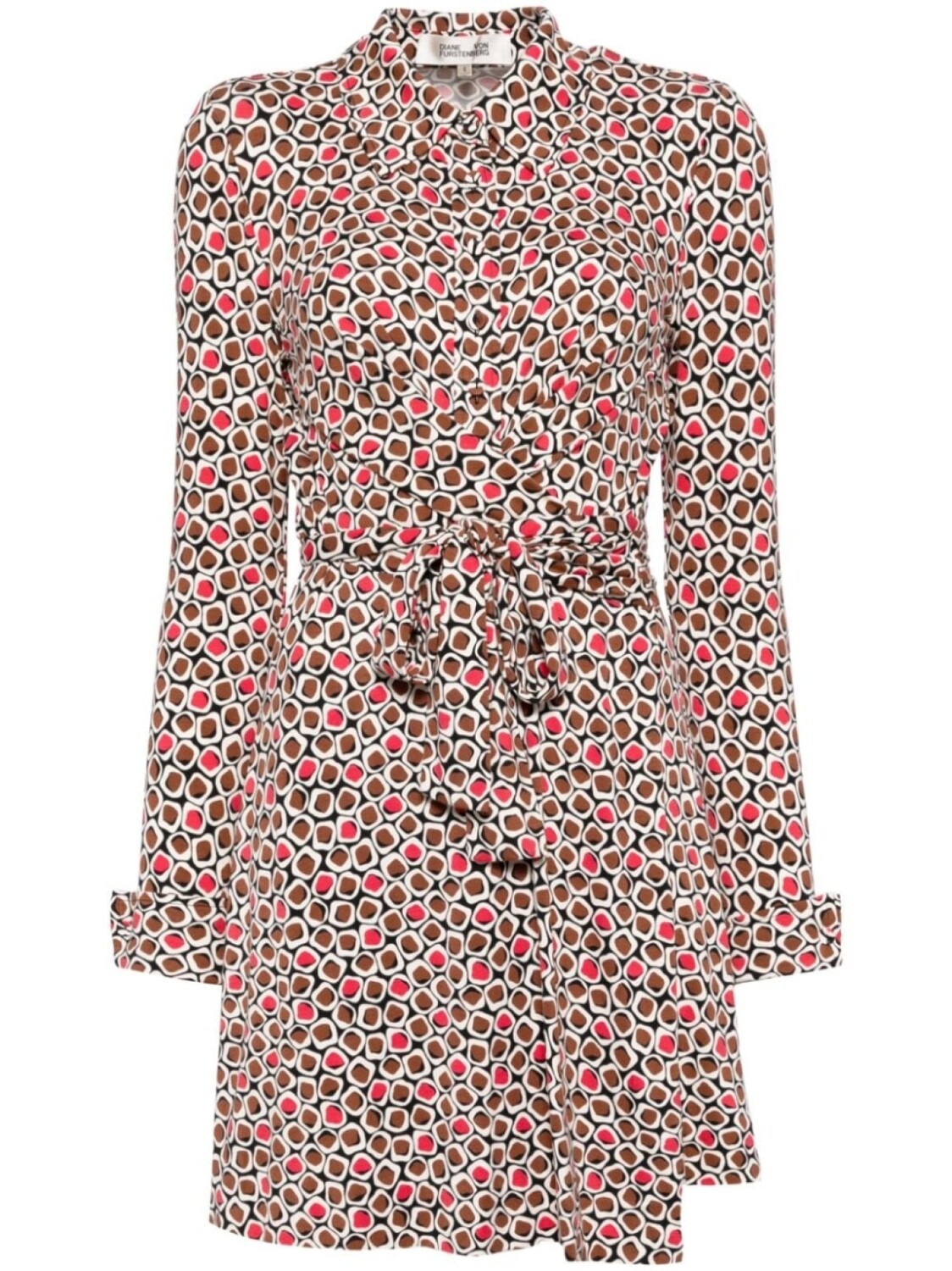 

DVF Diane von Furstenberg платье Didi, коричневый