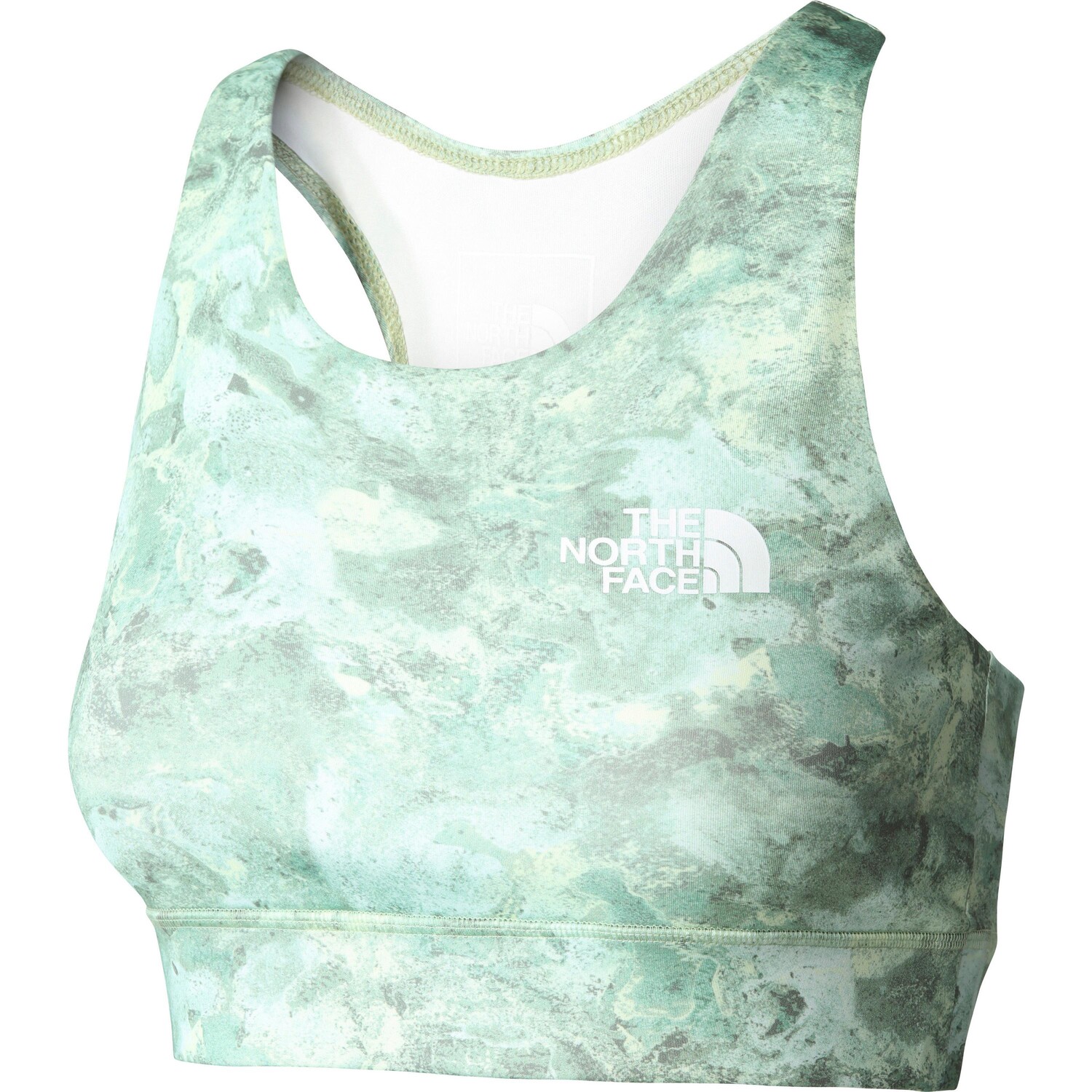 

Бюстгальтер The North Face Sport BH FLEX, цвет lime cream grit texture print