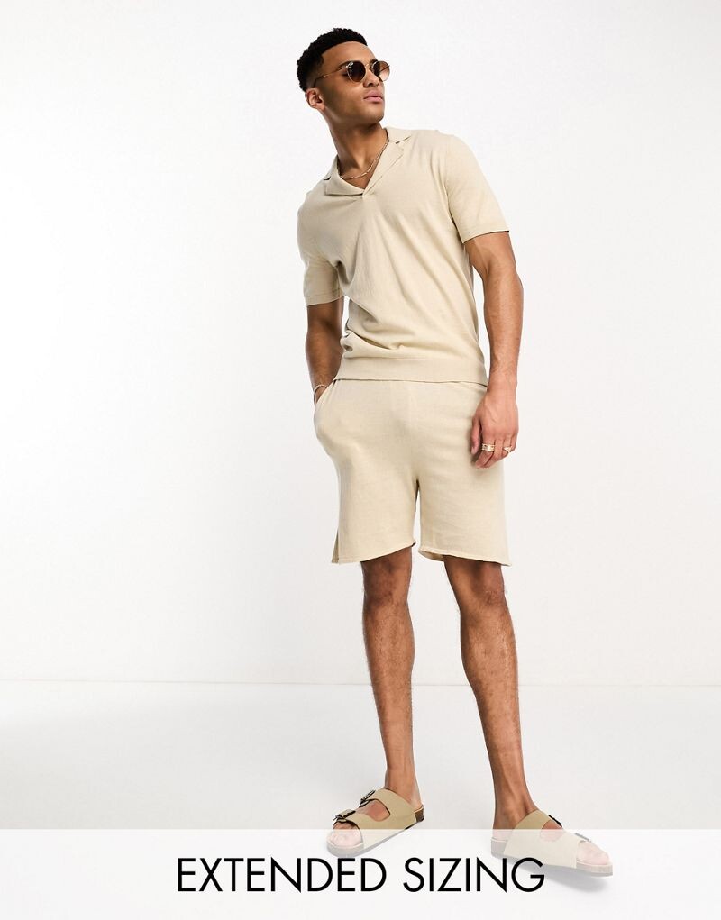Легкие хлопковые трикотажные шорты ASOS DESIGN Coord