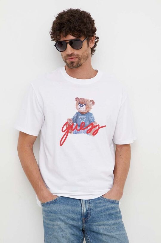 

Футболка из хлопка Guess, белый