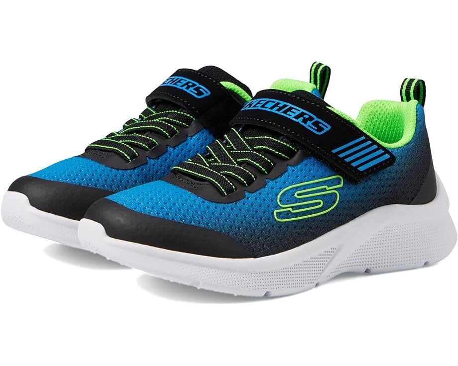 Кроссовки Skechers Microspec, цвет Blue/Black/Lime