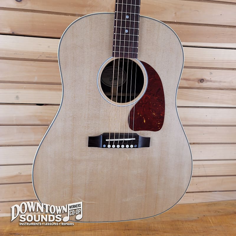 Акустическая гитара Gibson J-45 Studio Rosewood Acoustic Guitar with GIbson Hard Case - Satin Natural orla stage studio white satin цвет белый