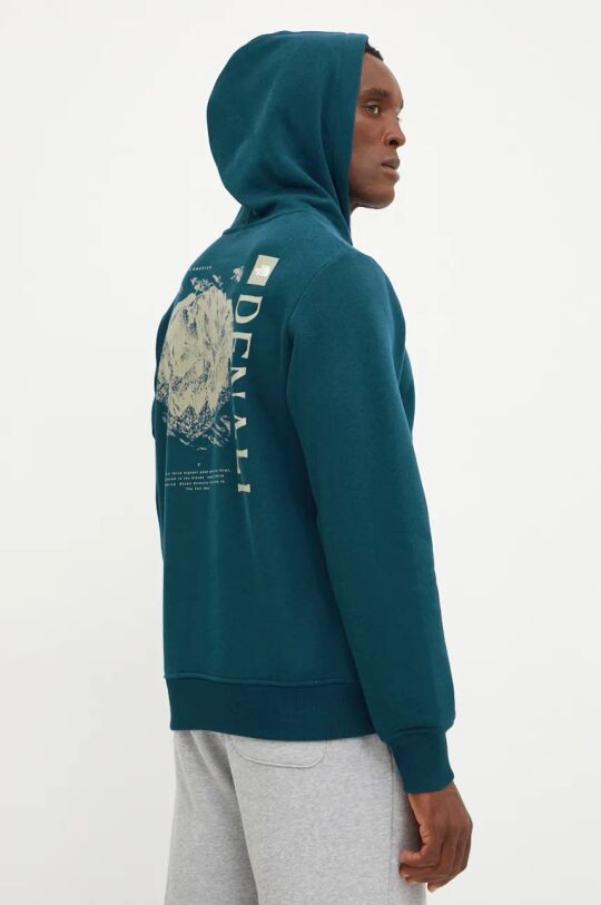 

Топографическая толстовка с капюшоном The North Face, бирюзовый