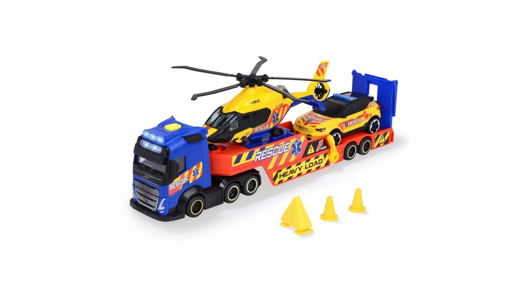 Dickie Toys Спасательный транспортер каток dickie toys happy volvo 3812006 1 16 см желтый