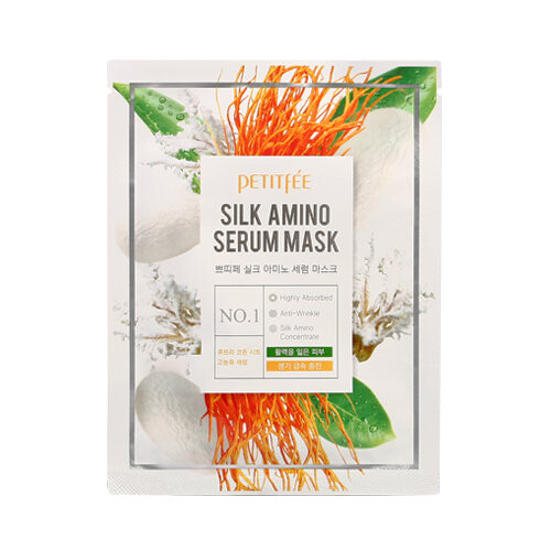 

Г - питательная маска с шелком Petitfee Silk Amino Serum Mask 25