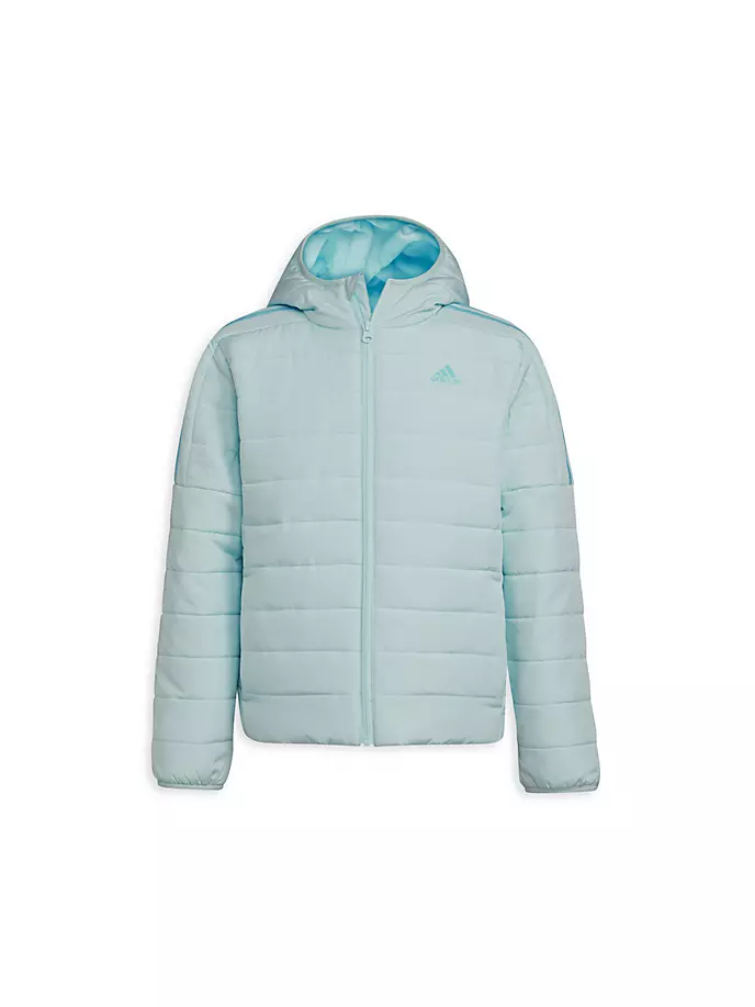 

Уютная куртка-пуховик для девочки Adidas, синий