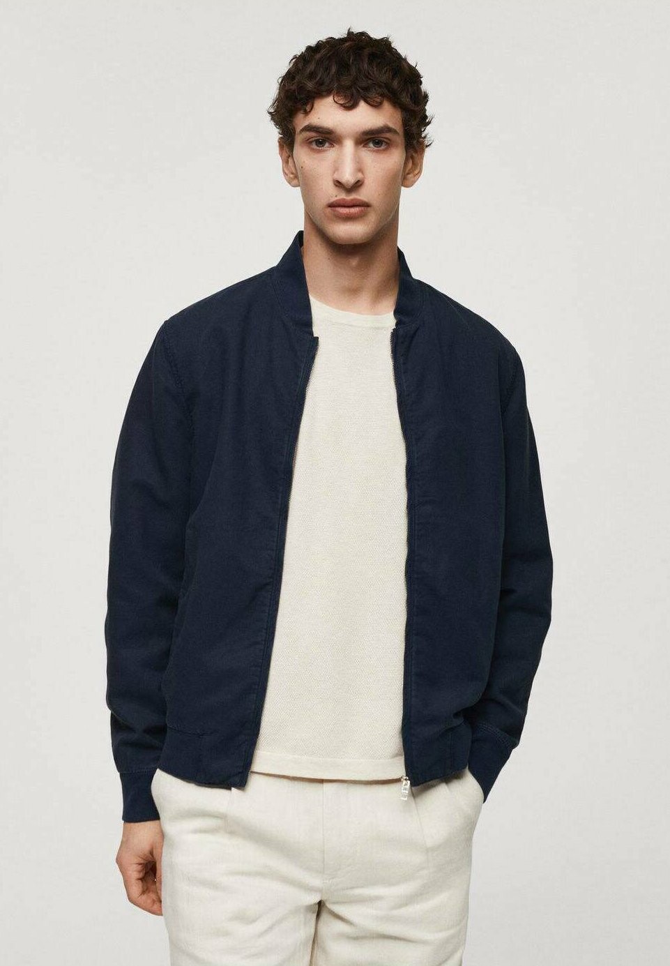 

Куртка-бомбер MAEL Mango, цвет dark navy