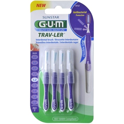 Зубная щетка Gum Travel 1512 Soft, 4 шт., Sunstar цена и фото
