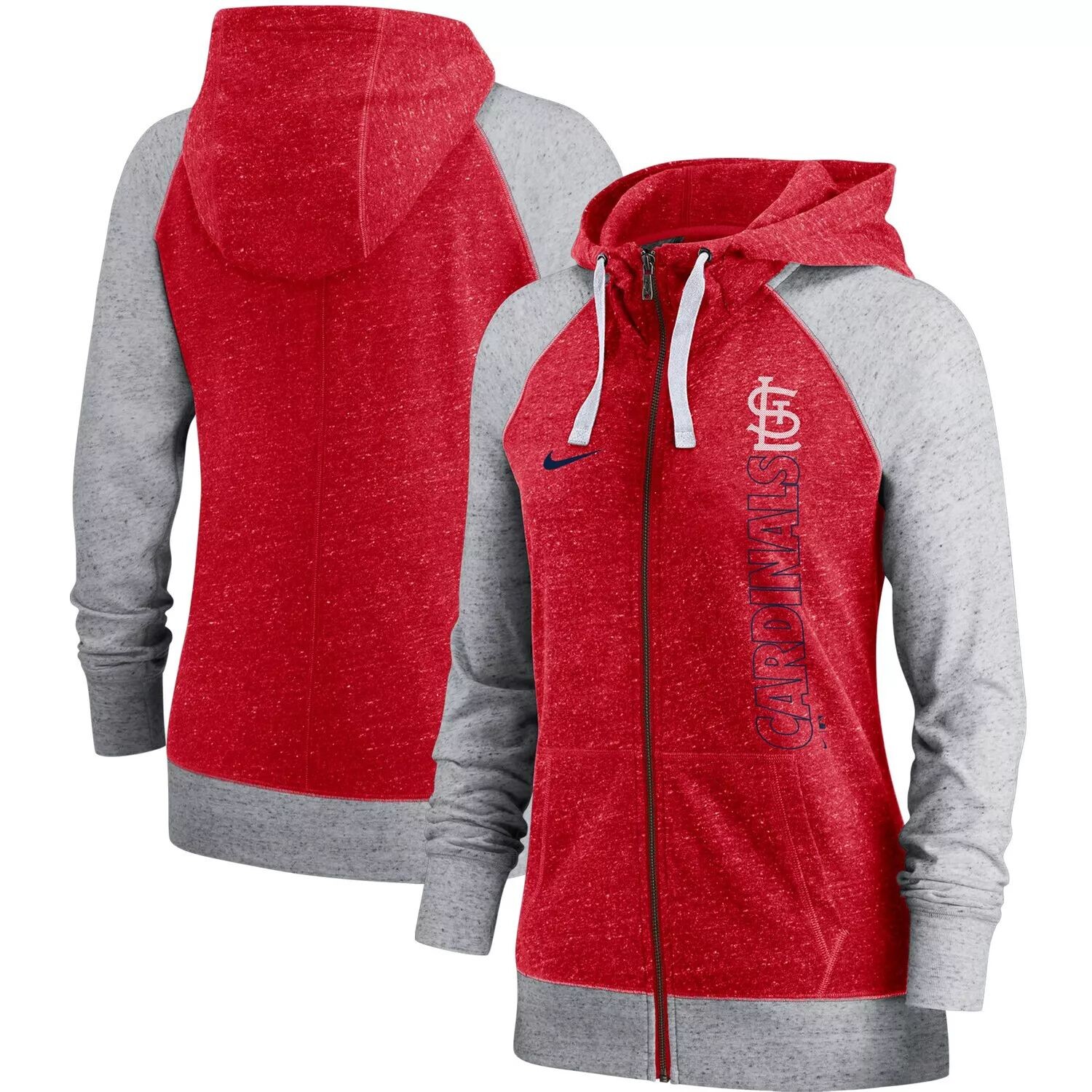 

Женская красная худи с молнией во всю длину Pocket Gym Nike Red St. Louis Cardinals Nike
