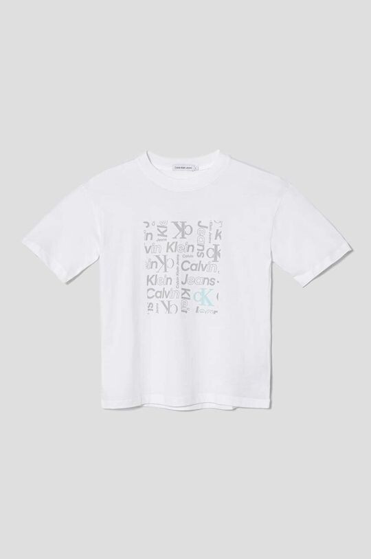 

Calvin Klein Jeans Детская хлопковая футболка, белый