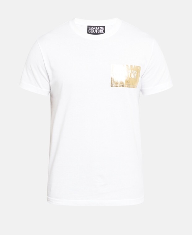 

Футболка Versace Jeans Couture, цвет Wool White