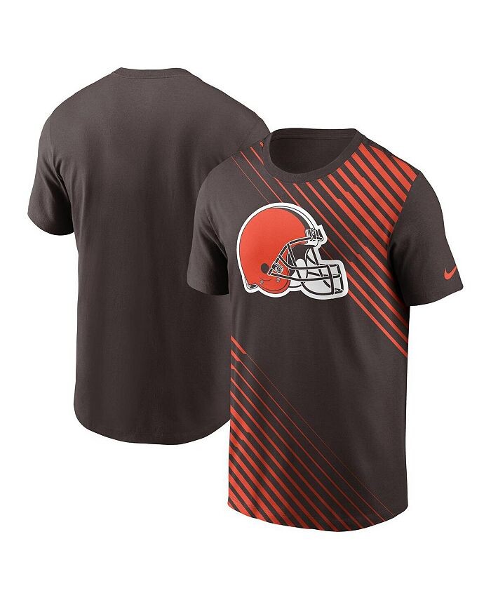 

Мужская коричневая футболка Cleveland Browns Yard Line Fashion Asbury Nike, коричневый