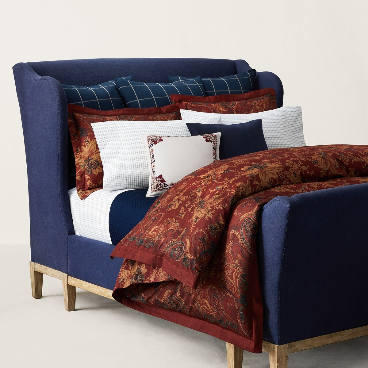 

Пододеяльник из хлопкового атласа с узором пейсли Ralph Lauren home Ralph Lauren Home, разноцветные