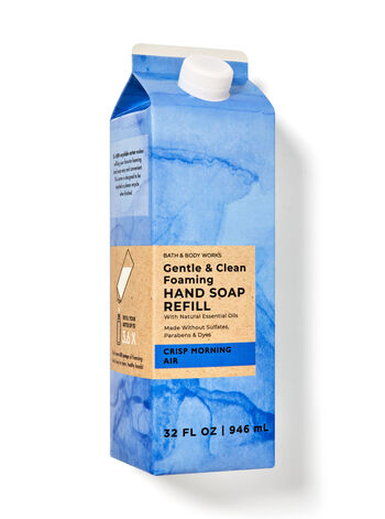 Сменный блок пенящегося мыла для рук Gentle & Clean Crisp Morning Air, 32 fl oz / 946 ml, Bath and Body Works