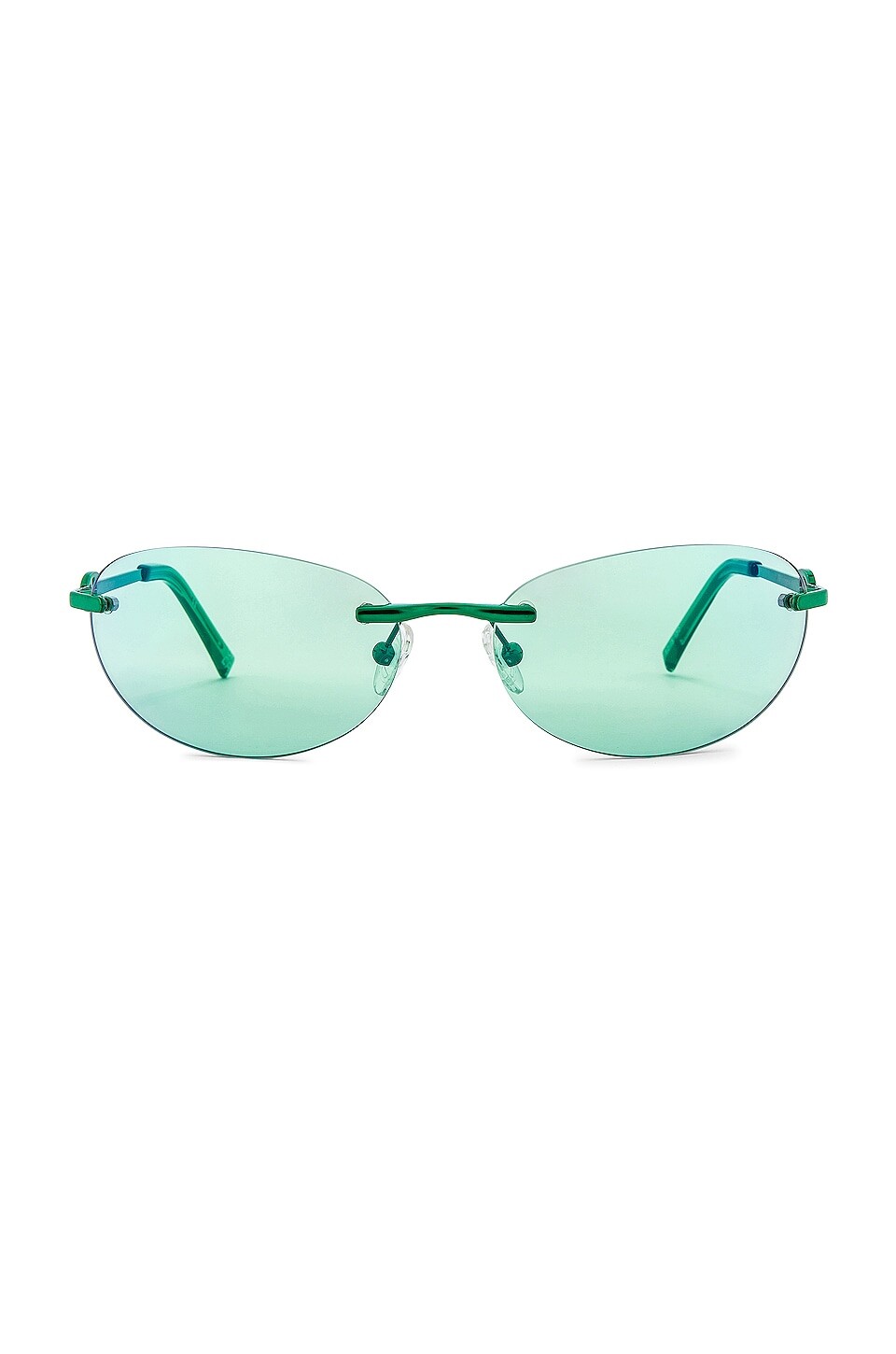 

Солнцезащитные очки Le Specs Slinky, цвет Green Chrome