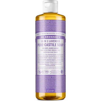 Bronner'S Pure Castile жидкое мыло с лавандой, 475 мл, Dr Bronners