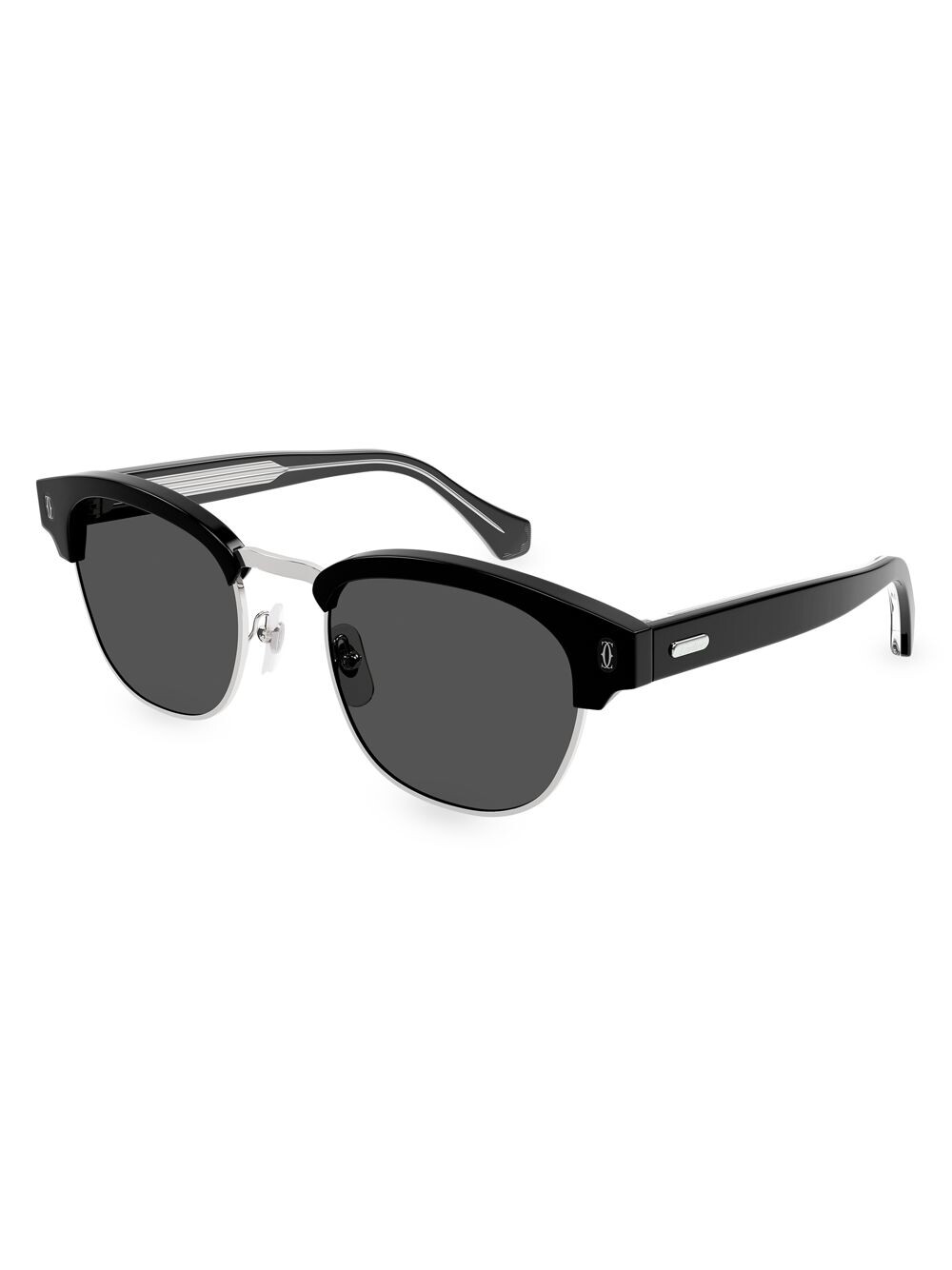 

Квадратные солнцезащитные очки Essentials Signature C 52 мм Cartier, черный
