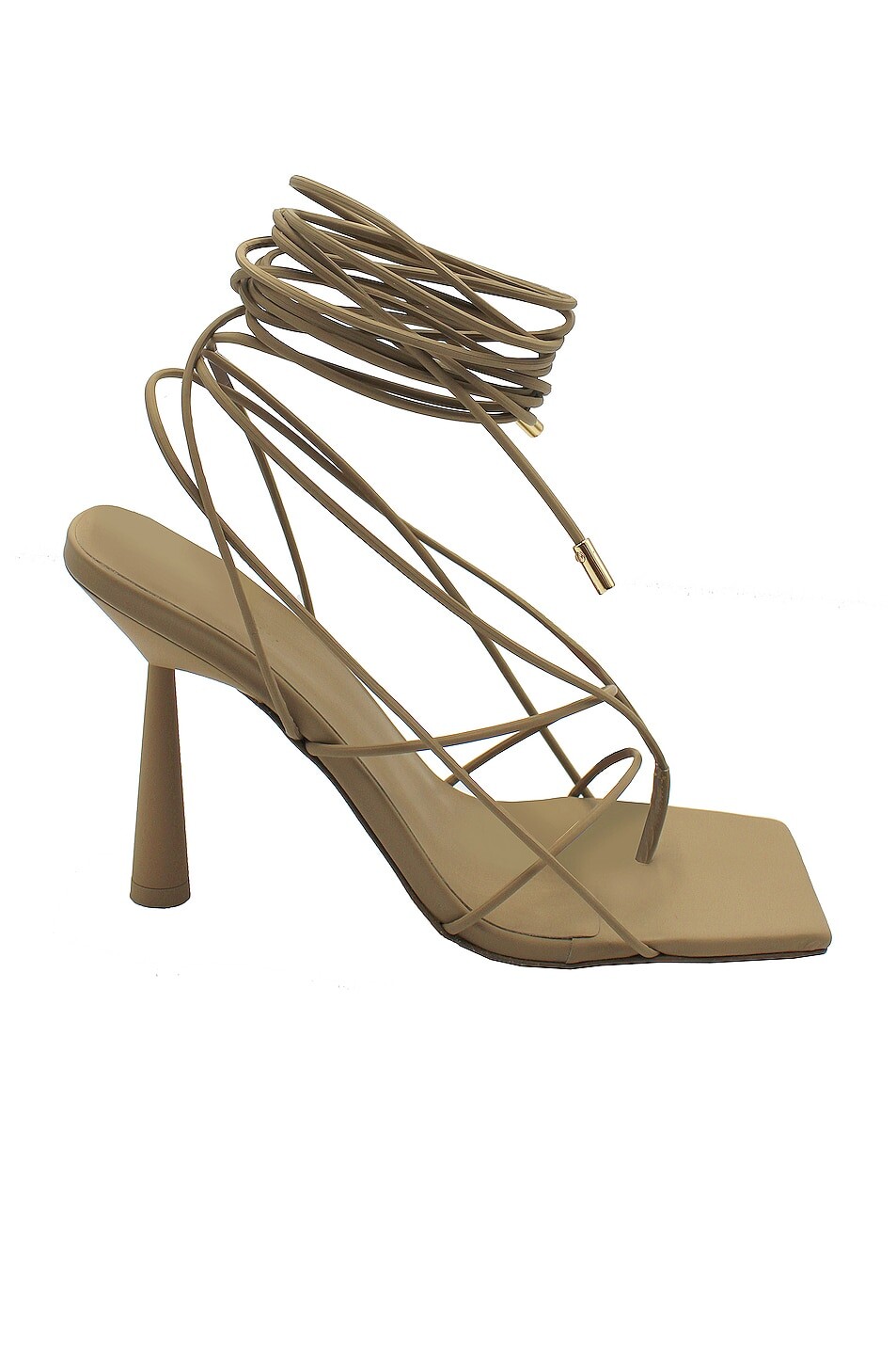 

Сандалии Gia Borghini X RHW Tall Lace Up, цвет Biscotti