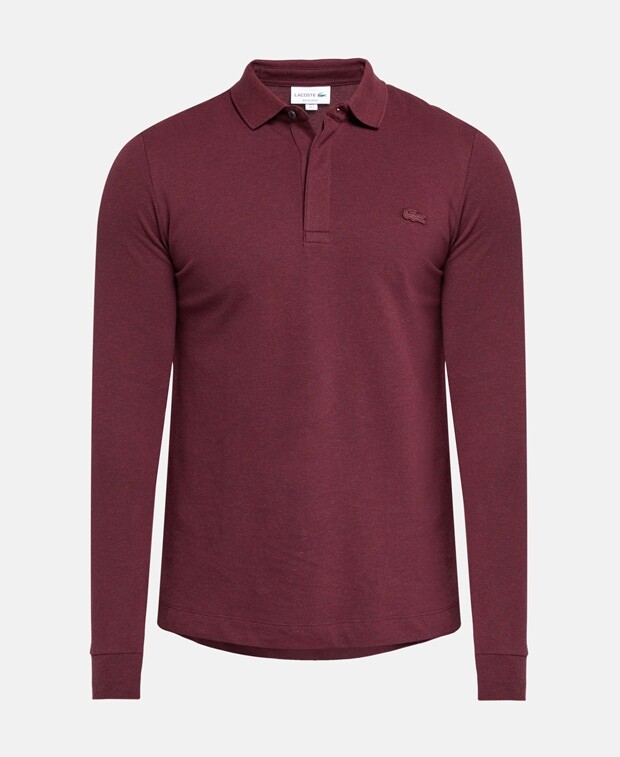

Рубашка-поло с длинными рукавами Lacoste, бордовый