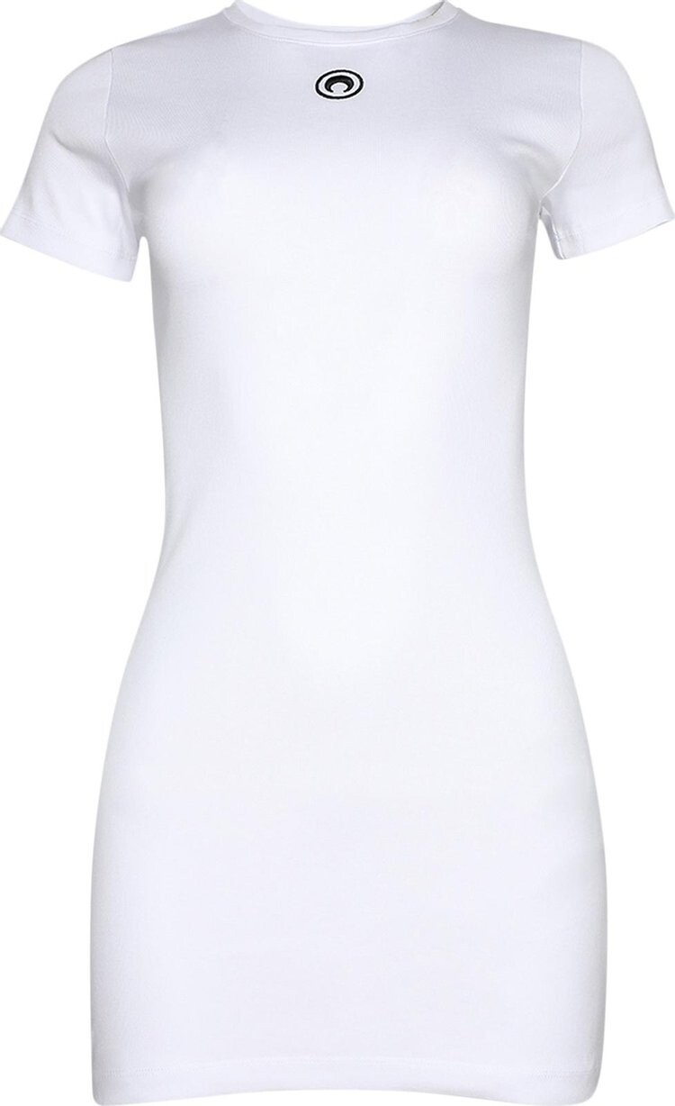 

Футболка Marine Serre Rib Dress 'White', белый