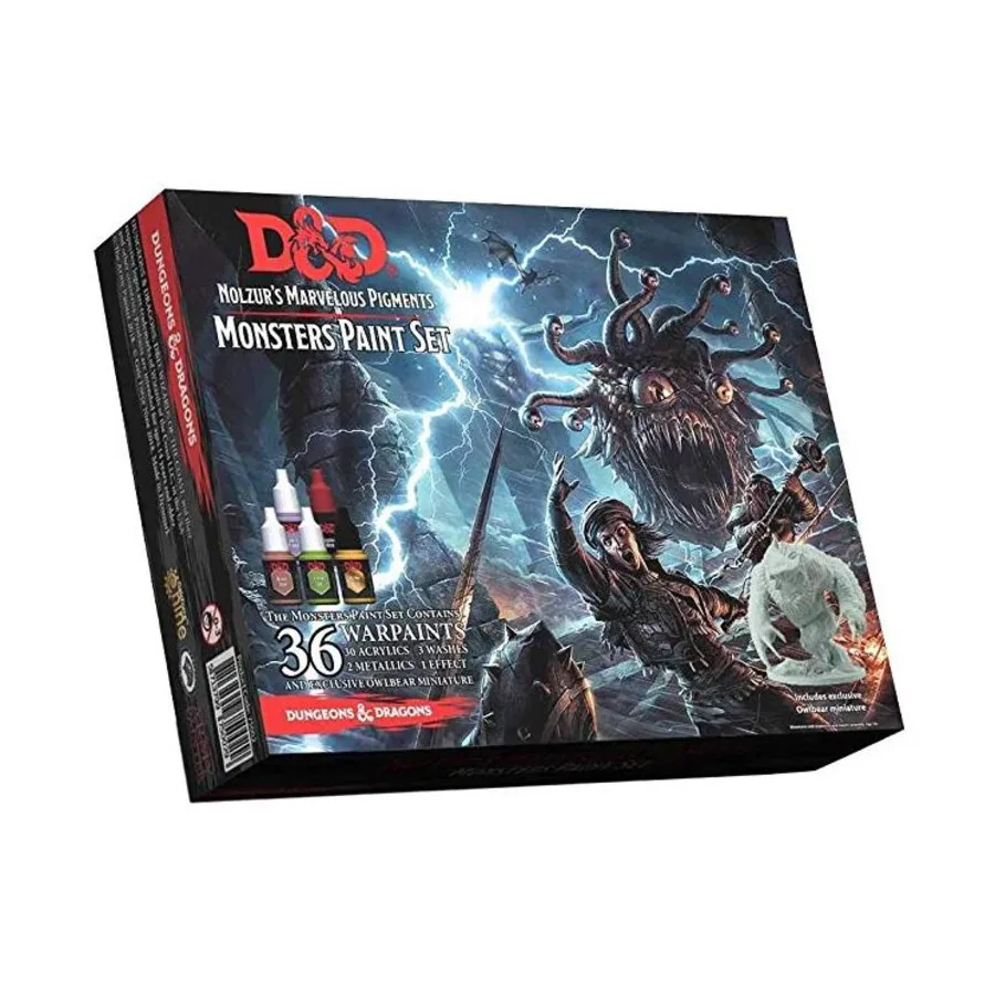 

Dungeons & Dragons Чудесные пигменты Нолзура — набор монстров, D&D Paints, Brushes & More