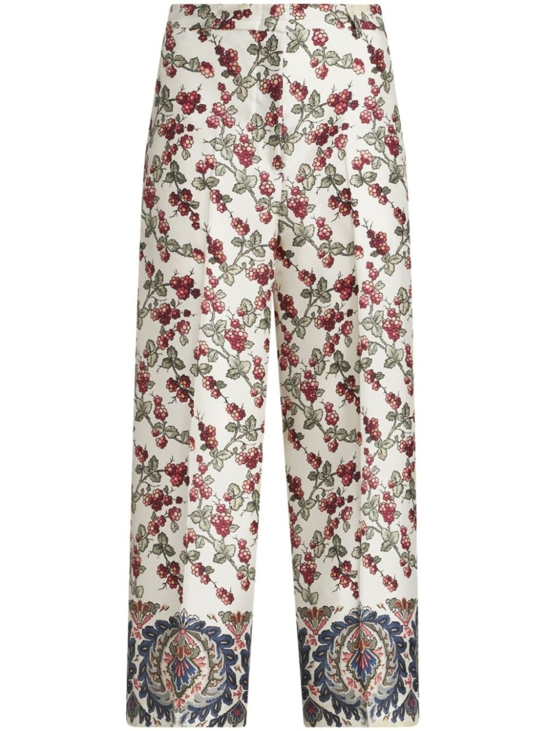 

ETRO укороченные брюки с принтом, белый
