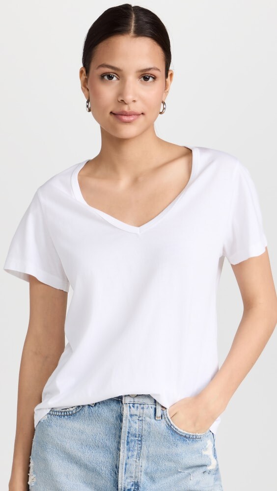 

Футболка AGOLDE Cameron V Neck, белый