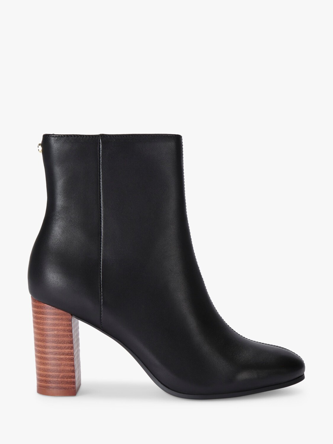 

Кожаные ботильоны на наборном каблуке Pose Carvela, черный