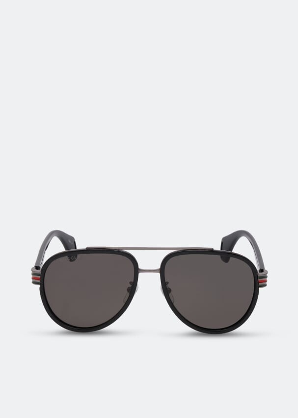 

Солнцезащитные очки Gucci Aviator, черный