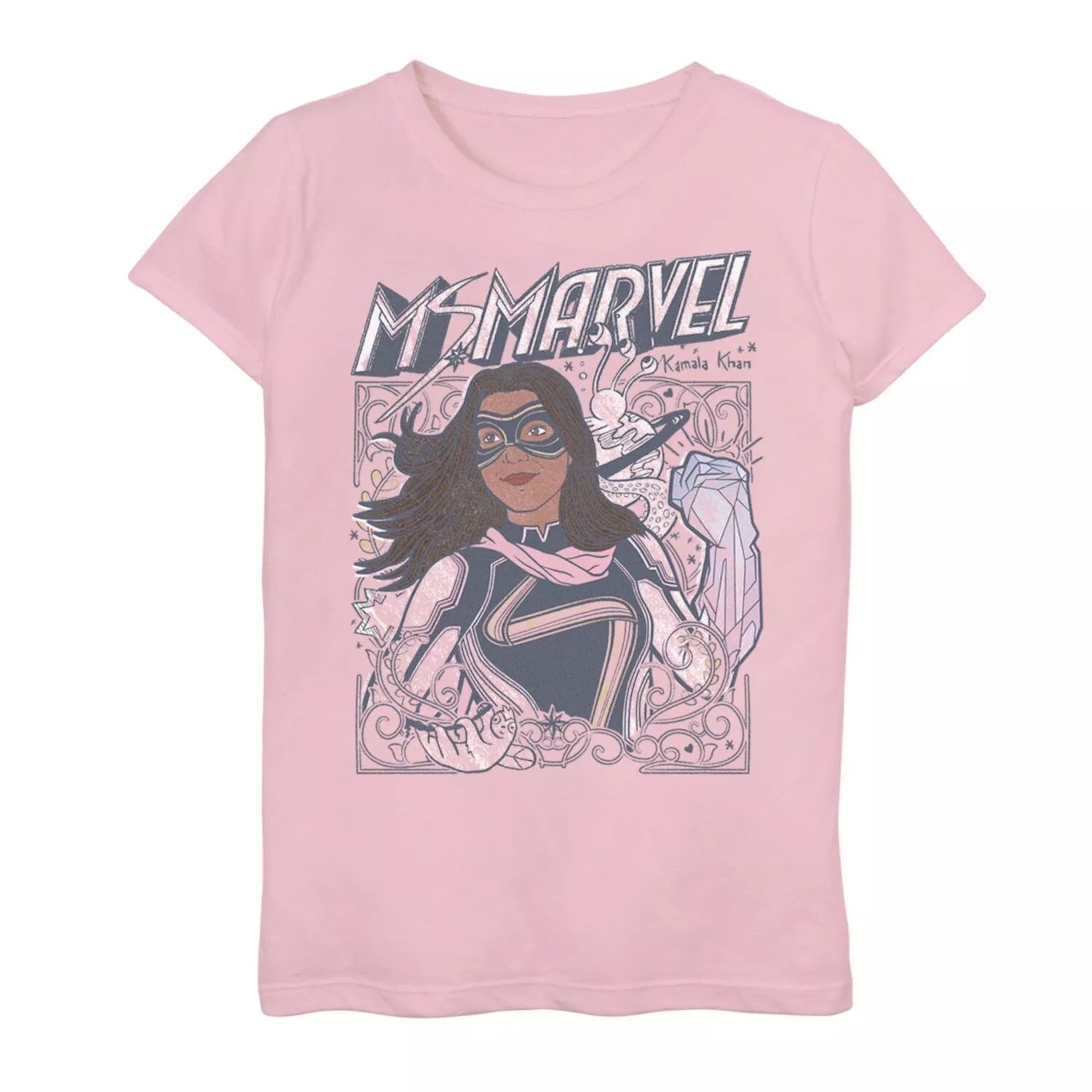 

Футболка с рисунком Marvel Ms Marvel Doodle для девочек 7–16 лет Marvel