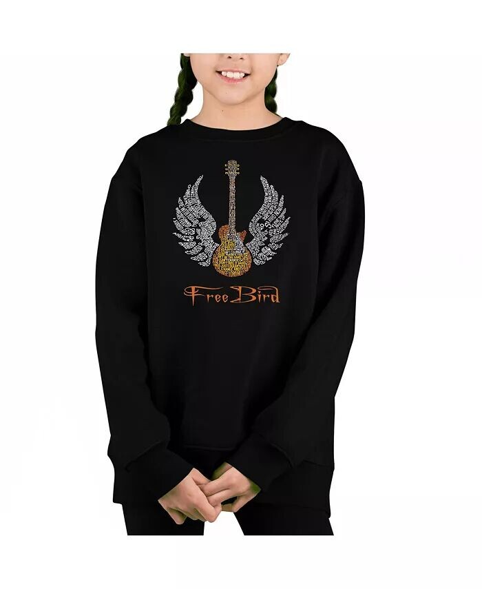 

Текст песни To Freebird - Big Girl's Word Art Crewneck Sweatshirt La Pop Art, красный